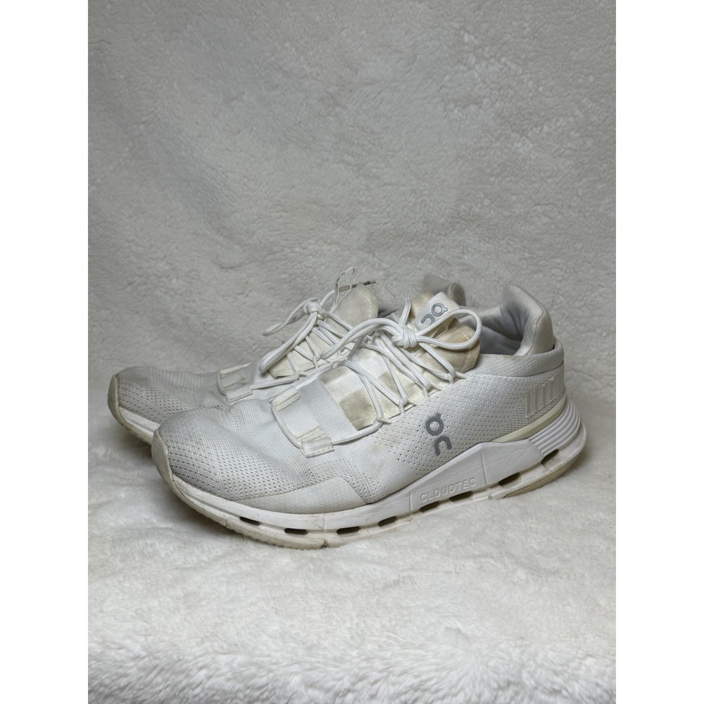 On Cloudnova Form Womens Size 10 White Athletic Running Walking Shoes Sneakers